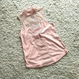 🚫**SOLD** Express lace polka dot tank top XS NWT